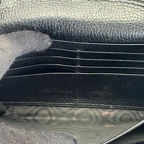 Gucci Black Pebbled Leather Dionysus Mini Wallet On Chain Bag - Picture 13 of 16